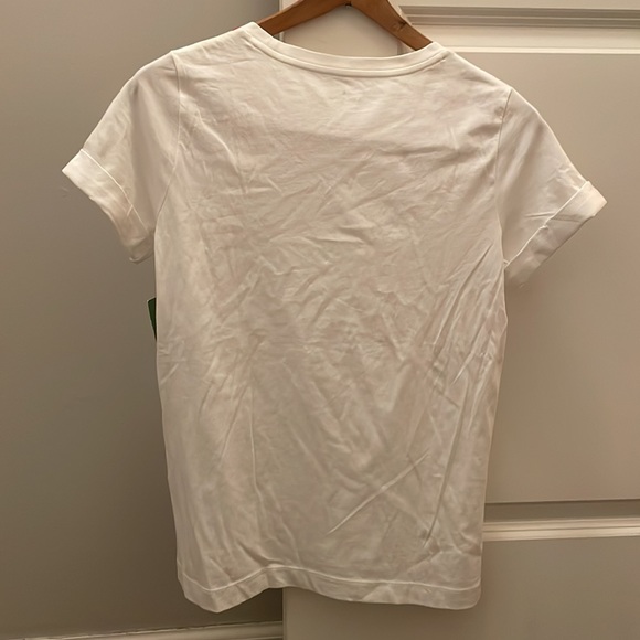 Kate Spade bandana scarf graphic T-shirt white & red Small - Picture 11 of 11